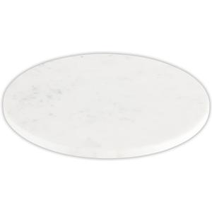 Santa Barbara Design Studio Table Sugar Marble Lazy Susan, 14-Inch Diameter, White