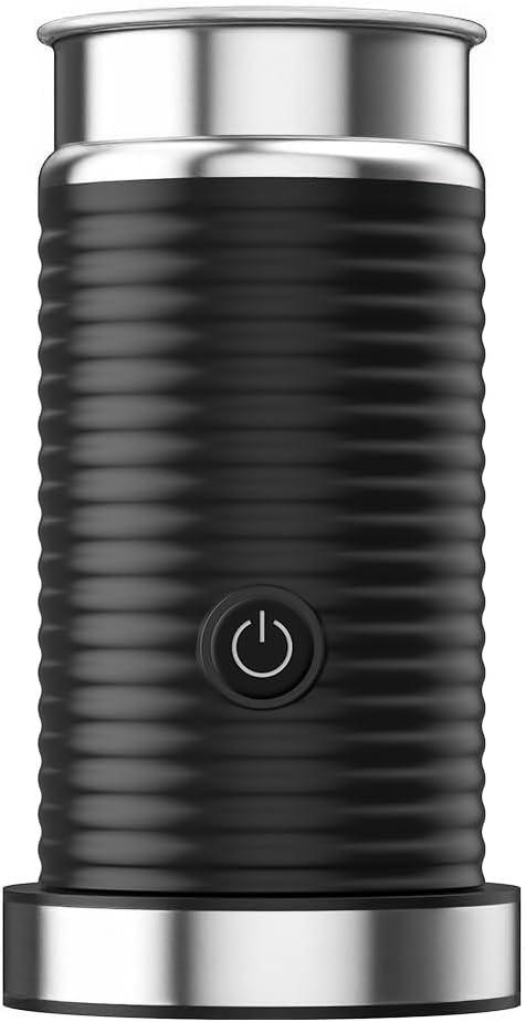 Automatic milk frother, Milk frothing machine, Electric for Hot & Cold Froth, Froth Or Heat Milk, Multifunctional milk frother, Automatic off & Easy Cleaning, Silent Operation (Black)