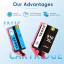 Caelum 910XL Pack (4-Pack, BK, CMY) Replacement for HP 910XL Ink Cartridge Combo Pack 910xl Ink Cartridge for hp Printers Office Jet Pro 8020 8010 8015 Printer