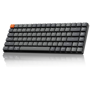 Keychron K3 Version 2, 84 Keys Ultra-Slim Wireless Bluetooth/USB Wired Mechanical Keyboard with White LED Backlit, Low-Profile Keychron Mechanical Brown Switch Compatible with Mac Windows