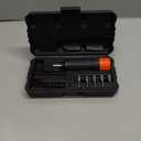 KOOPOOL 46-Piece Torque Screwdriver Set, 1/4 Inch Drive, 10–70 Inch-Pounds, Includes 40 S2 Bits & 5 CR-V Nut Drivers, Adjustable Torque Wrench Kit for Electronics, Bike, DIY & Repair, (Orange）