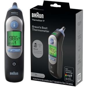 Braun ThermoScan 7 Digital Ear Thermometer, Age-Adjusted Fever Guidance, Baby and Infant Friendly, No. 1 Brand Recommended by Pediatricians