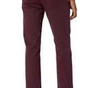 Amazon Essentials Men's Straight-Fit Casual Cotton Stretch Chino Pants, Burgundy, 33W x 28L