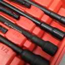 12-Piece Magnetic Nut Driver Set - Premium Impact Power Hex Nut Driver Drill Bit Master Kit, SAE & Metric, 1/4-Inch Quick-Change