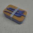 Bamboo Benton Box With Utensil Set And Removable Divider