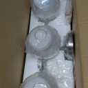 Brushed Nickel Bathroom Vanity Light 3 Lights Bathroom Light Fixtures Over Mirror with Clear Glass Shade 22.4 inch Wall Sconces Lighting Bath(Exclude E26 Bulb)