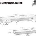 Fenge Dual Monitor Stand with Large Storage Drawer, 42.5" Desk Shelf, White