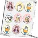 9 Grid Button Display Stand, Transparent Acrylic Coin Holder Stand, Badge Display Case for 2.25 inch/58 mm Button Maker Machine, Square Shape Coin Display Holder Case