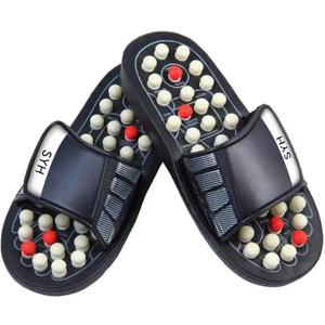 SYH Acupressure Foot Massager - Plantar Fasciitis Relief Acupoint Reflexology Stimulation Massage Sandals Slippers Shoes - Gift for Men Women Parent (Women (6-7))