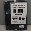 Trifold Poster Board,4 Pack 24" x 16" Black Corrugated Poster Boards,Display Board,Perfect for School Projects, Science Fairs, Event Displays, and Business Presentations