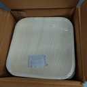 ECO SOUL 100 Count Square Palm Leaf Plates of 6 Inch - Disposable, Eco-Friendly, Biodegradable Bamboo Plates - Perfect for Parties, Catering, Weddings & Large Events