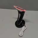 7 Color Light Therapy Facial Massager with Adjustable Vibration and Thermals for Wrinkles, Double Chin, Red Light Skin Care Tool with Base, Black