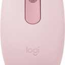 Logitech M196 Bluetooth Wireless Mouse, Compact and Portable Mouse for Laptops, Tablets and More, 12-Month Battery, Smooth Tracking, Compatible with PC and Mac, Windows and macOS - Rose (One Size)