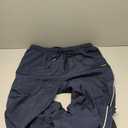 SOLY HUX Men's Baggy Track Pants Drawstring Elastic Waist Parachute Sweatpants Streetwear Dark Blue Large