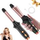 4000mAh Cordless Curling Iron, Rechargeable Mini USB Curler Wireless Curling Wand with 3 Temps Settings(302-356F) Portable Travel Hair Curler Hair Styler for Short & Long Hair