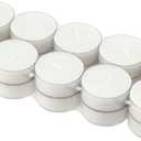 Stonebriar 40 Pack Unscented Mega Oversized Clear Cup Tea Light Candles with 9 Hour Extended Burn Time, 40 Count