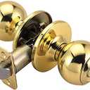 Ball Polished Brass Keyed Entry Door Knob