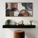 Modern Wall Art Brown Minimalist Wall Art for Living Room Beige Neutral Wall Pictures Gallery Style Piece, Framed Large Abstract Decor for Bedroom and Office Artwork for Walls 20×40IN