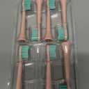 Compatible with AquaSonic Icon Electric Toothbrush Replacement Toothbrush Heads,for AquaSonic Icon Electric Toothbrush,with Dust Cover, 8 Pack (Blush, Medium)