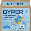 DYPER Smurftastic Baby Swim Diapers, Hypoallergenic Plant-Based Disposable Swim Diapers | Eco-Friendly & Absorbent Swimming Diapers for Babies, Size M (19 Count)