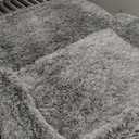 EHEYCIGA Foldable Human Dog Bed, 72"x44"x11" Orthopedic Memory Foam Human Sized Dog Bed, Waterproof Pet Bed for People, Faux Fur Pet Couch for Adult with Non-Slip Bottom, Grey (72x44x11(Folded 44x36))