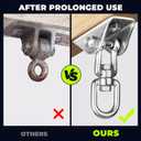 Heavy Duty Swing Hangers for Wooden Sets 2000 LB Capacity Hammock Hanger 360 Swivel Stainless Steel Swing Hardware Accessories 2 Packs for Porch Playground Yoga Heavy Bag
