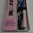 Curling Iron Automatic Hair Curler, Global Voltage 5 Heat Settings 360 Rotating Power Cord Automatic Reset Function Automatic Curling Iron, Ideal for Hair Rotating Hair Curler for Effortless Curls
