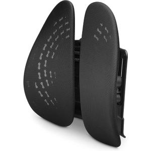 Kensington SmartFit Conform Back Rest – Adjustable Lumbar Support with Flexible Side Panels, Ergonomic Mesh Design for Improved Posture & Comfort, Universal Office Chair Fit – Black (K60412WW), X-Large