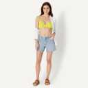 Womens Light-Support Classic Bikini Swimsuit Top (Small, Lime Green)