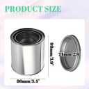 Litoexpe 8 Pcs 1 Pint Size Empty Metal Paint Cans, 2 Cup Paint Storage Containers with Lids Capacity Touch Up Paint Containers for DIY Projects Leftover Pain