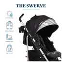 Baby Delight | Swerve Stroller | Lightweight | for Travel & Everyday | Multi-Position Recline | Compact Fold | Extra Storage | Black