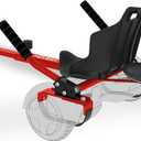 Hover-1 Falcon-1 Buggy Attachment | Turbo LED Lights, Compatible with All 6.5" & 8" Hoverboards, Hand-Operated Rear Wheel Control, Adjustable Frame, Easy Install