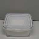 HOTEC 5-Pack Large Fruit Storage Container for Fridge Leak-Proof with Removable Colander, BPA Free Dishwasher & Microwave Safe, Largest 4.15L