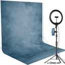 6x8ft Abstract Blue Portrait Backdrop Solid Color Photography Background Baby Headshots Photocall Adult Child Travel Family Newborns Party Decoration Studio Props