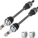 Rear Left & Right CV Axle Shaft with Wheel Bearing for Yamaha Grizzly 550 700 2007-2014, Kodiak 450 2018-2021 28P-2510F-00-00, 28P-2518E-10-00, 28P-2530V-00-00