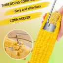 Orange Peeler and Stainless Steel Fruit Fork, 304 Stainless Steel Fruit Peeler for Oranges, Grapefruits, Lemons, Citrus, Fruit Peelers for kitchen with Ergonomic Safe Handle & Good Sturdy(2 PCS)') (Gold)