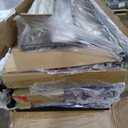 Twin Size Loft Bed with L-Shaped Desk, LED Lights,Charging Station, Industrial Heavy Duty Metal Loft Bed Frame with 3 Storage Shelves and 3 Fabric Drawers, Safety Guard & Ladder, Vintage Brown