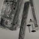 HapiRm 4 Tier Over the Door Shower Caddy, Hanging Shower Caddy with 22 Hooks and 2 Toothbrush Holders, No Drilling Adjustable Hanging Bathroom Organizer - Black