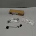 2 Pack Barn Door Latch Lock 6" Black Hook and Eye Latch with Screws, Rust-Resistant Metal Gate Latch for Window, Cabin Hooks, Sliding Door, Bathroom, Bedroom