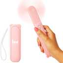 Hot Flash Relief Fan for Women  Portable Stylish Mini Fan for Menopause, Perimenopause, Night Sweats  USB Rechargeable, Quiet, Portable Cooling Device for Purse, Travel, Summer, Gifts, Festivals
