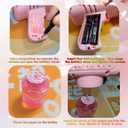 Bubble Gun for Kids with LED Lights & Leak-Proof Design Outdoor Toys for Boys Girls Party Favors Summer Toy Birthday Gifts Easter Bubbles for Wedding Favors