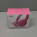 acer Kids Bluetooth Headphones, 85/94dB Volume Limiter, Foldable Wireless Over-Ear Headphones for iPad, Travel, 60H Playtime, Bluetooth 6.0, Built-in Mic, Pink, OHR668