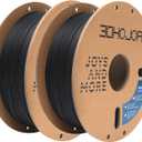 Matte PLA Filament 1.75mm, Upgrade Matte 3D Printer PLA Filament, 1KG*2 Bundle Cardboard Spool 3D Printing Filament for 3D Printers(Matte Black 2Pack)