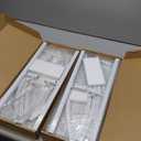 KEGII Corner Shower Caddy Tension Pole - 4-Tier Rustproof Bathroom Organizer, Floor to Ceiling Shower Caddy 25-114.2 inch, No Drilling Shower Storage Rack for Shampoo, Towels (Matte White)