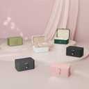 SONGMICS Jewelry Organizer Box, Travel Jewelry Case, 2-Layer Travel Case for Earrings, Necklaces, Bracelets - Portable Jewelry Storage with Large Capacity, Gift Idea, Jelly Pink UJBC166R01