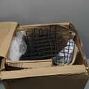 Maxdot 2 Pack 3 Tier Rolling Pantry Floor Organizer and Storage Cart with Wheels Stackable Pantry Metal Wire Baskets Kitchen Fruit Snacks Basket Stand for Kitchen Office Living Room(Black)