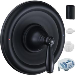 Pressure Balancing Tub and Shower Trim Kit, Compatible with Moen Posi-Temp Valve, Matte Black