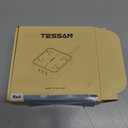 Surge Protector Flat Extension Cord 5FT, TESSAN Flat Plug Power Strip with 4 Outlets 3 USB C Ports (1 USB C), 900 Joules Protection, Multiple Wall Outlet Extender Suitable for Home Office Dorm, Black