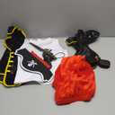 GZ-LAOPAITOU Pirate Costume for Kids Boys Deluxe Pirate Costume Set with Accessories Halloween Cosplay Party Dress Up (3-4 Years, Black)