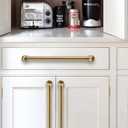 10 Pack Heavy Duty Solid Cabinet Pulls - Elegant Champagne Bronze Handle for Drawers and Cabinets,12 Inch Hole Center, Modern Kitchen & Bathroom Hardware.